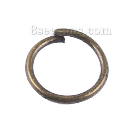Image de 3000 Pcs 7mm Dia, 0.7mm(taille 21) Anneaux de Jonction pour la Fabrication de Bijoux Ouvert en Alliage de Zinc Multicolore Rond