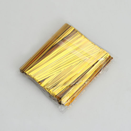 Изображение PET Лента Золотой 80мм x 3мм , 1 Пакет (Около 800 Шт/пакет)