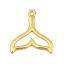 Picture of Zinc Based Alloy Charms Fishtail Gold Plated Hollow 26mm x 24mm, 10 PCs