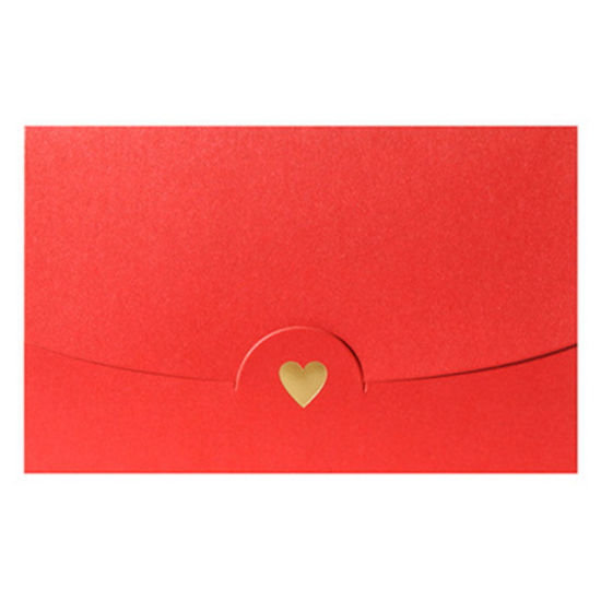 Picture of Wine Red - Style1 10pcs/set 17.5*11cm Vintage Love colored Pearl blank Large paper envelopes wedding invitation envelope /gilt envelope