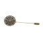 Imagen de Aleación de Metal de Zinc + Aleación Pin Broches Flor , Filigrana Tono Bronce 8.3cm x 2.5cm, 10 Unidades