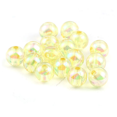 Acrylic Beads Round Pale About  