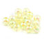 Immagine di Acrilato Perline Tondo Giallo Chiaro AB Colore Colorato Circa 8mm Dia, Foro: Circa 1.5mm, 300 Pz
