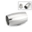 Picture of 304 Stainless Steel Blank Stamping Tags Magnetic Clasps Barrel Silver Tone