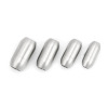 Picture of 304 Stainless Steel Blank Stamping Tags Magnetic Clasps Barrel Silver Tone