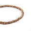 Picture of Natural Wood Spacer Beads Round Brown Stripe About 7mm - 6mm Dia, Hole: Approx 1.6mm, 47cm long, 2 Strands (Approx 100 PCs/Strand)