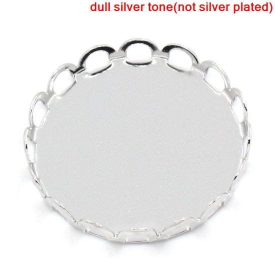 Image de Support pour Cabochon en Laiton Rond (Convenable à Cabochon )