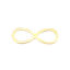 Image de Connecteurs de Cadre en  Acier Inoydable Symbole"Infini" Creux     