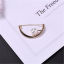 Picture of Pin Brooches Half Round Gold Plated White Imitation Pearl 1 Piece