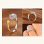 Image de Bagues Ouvert en Laiton Plaqué Or & Argent Mat Rat à Strass Transparent , 1 Pièce