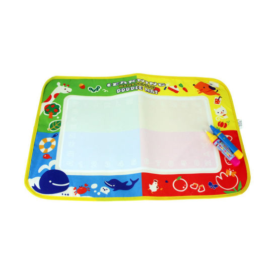 Изображение Nylon Stationery Learning Water Painting Doodle Mat Multicolor 45cm(17 6/8") x 29cm(11 3/8") , 1 Piece (Include Two Water Writing Pens)