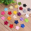 Image de Patchs (Dos Avec Colle) DIY Scrapbooking Artisanat Applique Tissu Broderie Prune Fleur 29mm x 28mm, 10 Pcs