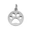 Picture of Stainless Steel Charms Dog's Paw Round W/ Jump Ring