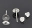 Picture of Alloy Ear Post Stud Earrings Findings Round 