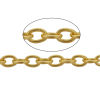 Bild von Eisen(Legierung) Gliederkette Kette Vergoldet 5x3mm, 10 Meter
