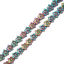(グレードA) ヘマタイト ビーズ フラワー 多色 約 10mm x 10mm、 穴: 約 1mm、 40cm 長さ、 1 連 (約 44 粒/1連) の画像