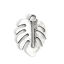 Picture of Zinc Based Alloy Charms Leaf Antique Silver Color Hollow 23mm x 16mm, 10 PCs