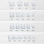 Picture of Style1 4Pcs Transparent PVC Round/square Chair Leg Furniture Table Chair Leg Floor Feet Cap Cover Protector 25 sizes