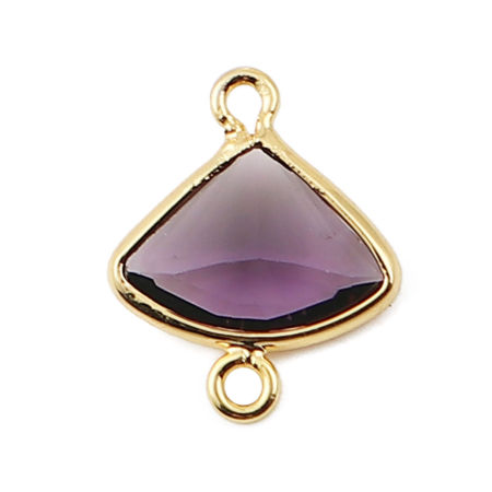 Messingverbinder Lüfterförmiger Strass