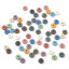 Picture of (Grade A) Lava Rock ( Natural ) Beads Rondelle Light Blue About 10mm Dia., Hole: Approx 2mm, 20cm(7 7/8") long, 1 Strand (Approx 48 PCs/Strand)