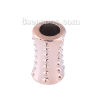 Imagen de Fianza bufanda Acrílico de Bobina , Oro Color de Rosa Claro , Punto 19mm x 11mm, 30 Unidades