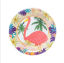 Изображение Бумага Тарелка Встреча Круглые Разноцветный ФламингоУзор 23см , 1 Комплект ( 6 ШТ/Комплект)