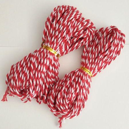 Immagine di Cotone Gioielli Corda Rosso 1.5mm, 1 Rotolo (Circa 10 M/Rotolo)