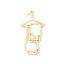 Picture of Zinc Based Alloy Pendants Trousers Gold Plated 45mm(1 6/8") x 22mm( 7/8"), 10 PCs