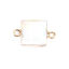 Picture of Natural Abalone Shell Connectors Square 