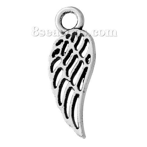 Picture of Zinc Based Alloy Charms Angel Wing Hollow 