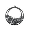 Picture of Brass Filigree Stamping Pendants Round Gear                                                                                                                                                                                                                   