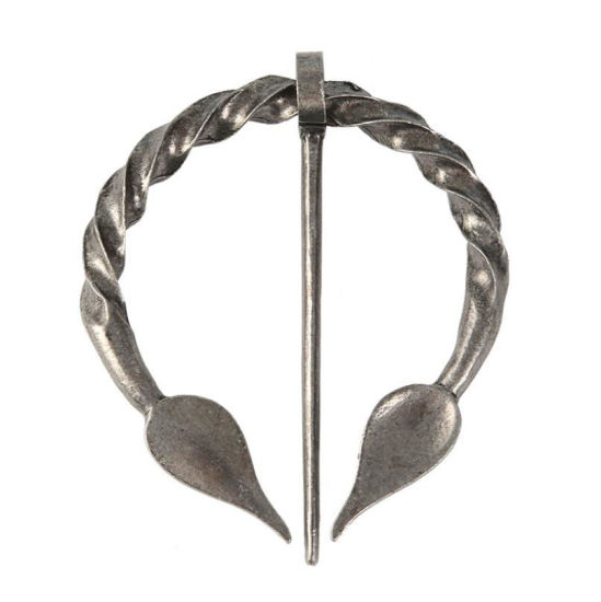 Picture of Viking Brooch Geometric Antique Silver Vintage 6.9cm x 5.6cm, 1 Piece