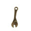 Image de Breloques en Alliage de Zinc Clef à Molette Bronze Antique 24mm x 7mm, 50 Pcs