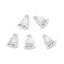 Picture of Brass Charms Bell Silver Tone Clear Rhinestone 10mm( 3/8") x 7mm( 2/8"), 3 PCs