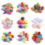 Bild von Acryl Perlen Zylinder Zufällig Mix S-Muster ca. 14mm x 7mm, Loch:ca. 2.8mm, 300 Stück