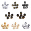 Immagine di Acrilato Perline Tondo Nero Circa 10mm Dia, Foro: Circa 2.3mm, 200 Pz
