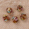 Picture of Lampwork Glass Japanese Style Beads Round Plum Flower About