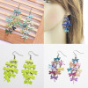 Image de Boucles d'Oreilles Crochets Estampe en Filigrane en Laiton Libellule Creux