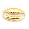 Imagen de Zamak Conectores Monetaria caputserpentis Chapado en Oro 18mm x 11mm, 10 Unidades