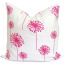 Imagen de Terylene Fundas de Almohada Cuadrado Rosado Dientes de león 45cm x 45cm, 1 Unidad