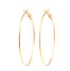 Imagen de Zamak Pendientes Círculos Chapado en Oro 53mm x 48mm, Post/ Wire: (20 gauge), 4 Unidades