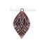 Immagine di Ottone Charms Foglia Ossido di Rame Striscia 26mm x 14mm , 5 Pz
