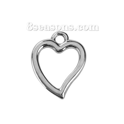 Bild von Zinkbasierte Legierung Charms Heart
