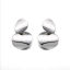 Imagen de Pendientes Tono de Plata Ronda 45mm x 27mm, 1 Par