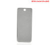 Picture of 304 Stainless Steel Blank Stamping Tags Pendants Silver Tone Roller Burnishing 20 PCs