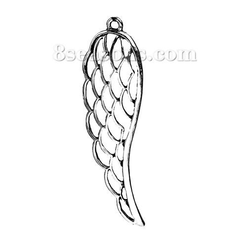 Picture of Zinc Based Alloy Pendants Angel Wing Hollow 