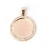 Picture of Zinc Based Alloy Pendants Round Disc Cabochon Settings