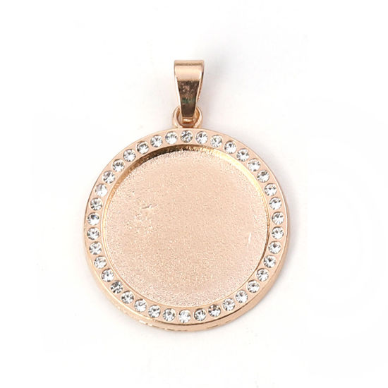 Picture of Zinc Based Alloy Pendants Round Cabochon Settings