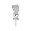 Imagen de Latón Clavija Bail Tono de Plata 11mm x4mm(Espesor de la Aguja:0.7mm), 100 Unidades