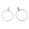 Imagen de Colgantes Latón de Anillo Chapado en Oro 29mm x 23mm, 10 Unidades